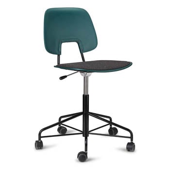 R.U.M office chair with upholstery and wheels